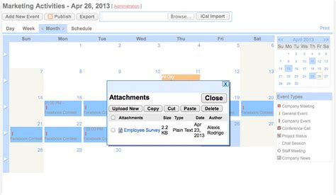 Intranet Calendar Event Add Notes And Attachments Viale Flickr