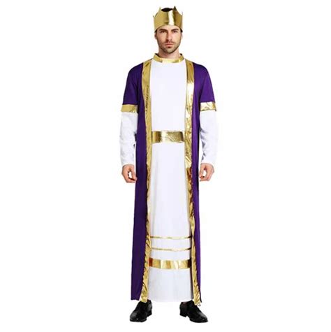 Arab King Costume For Men Halloween Cosplay Mens Deluxe Arabian Sultan