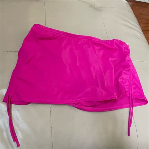 Th Lane Swim Th Lane Hot Pink Bikini Bottom Swim Skirt Size Poshmark