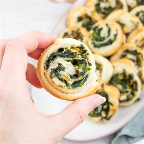 puff pastry spinach  artichoke pinwheels recipe vegan spinach