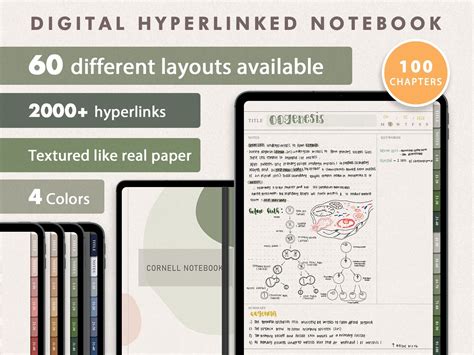 Digital Notebook 60 Different Note-taking Templates the Ultimate ...