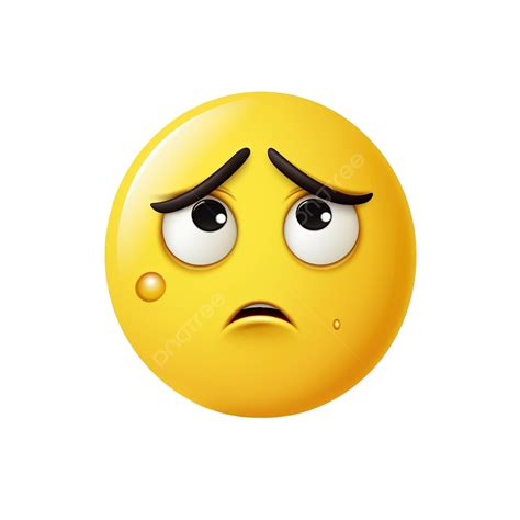 Cara Amarilla Emoji Y Emoción Con Expresión Facial Triste Y Decepcionada Png Icono Emoticonos