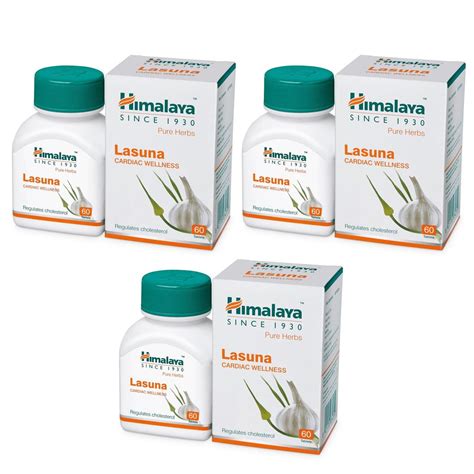 Himalaya Lasuna 60 Tablets Greenleafdrugstore