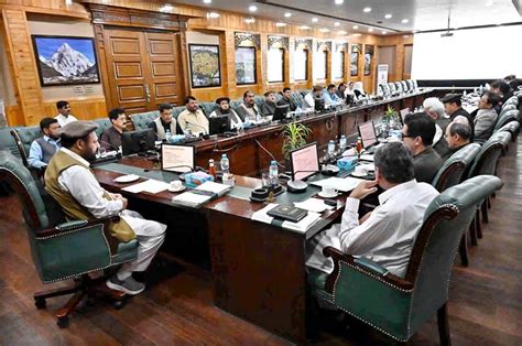 Chief Minister Gilgit Baltistan Haji Gulbar Khan Presiding Over The