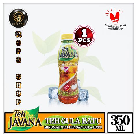 Teh Javana Gula Batu Botol Plastik Pet 350 Ml Kemasan Satuan