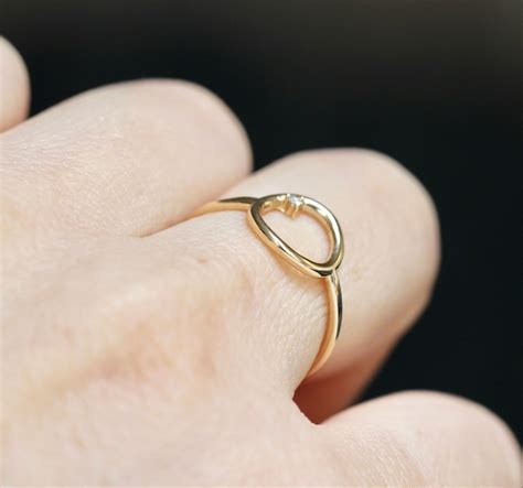 14k Open Circle Ring