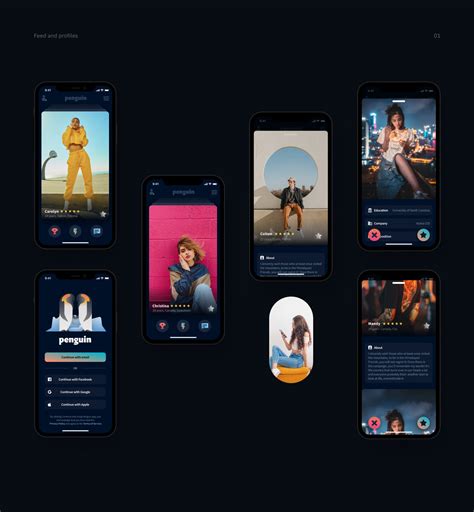 Penguin app on Behance