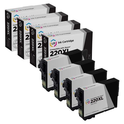 Used Ld Pk Epson T Xl Xl High Yield Black Ink Cartridges For