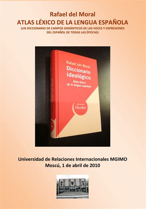 PDF DICCIONARIO IDEOLÓGICO ATLAS LÉXICO DE LA LENGUA ESPAÑOLA