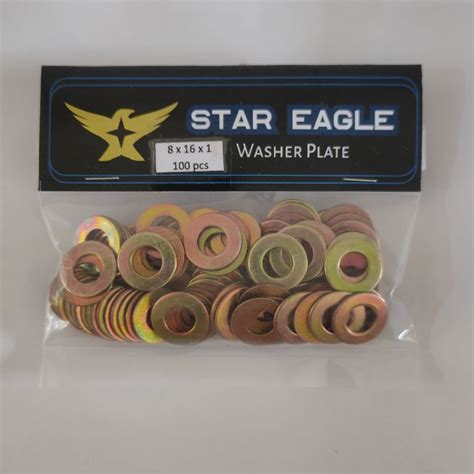 Jual Ring Plat Baut M X X Mm Pcs Putih Kuning Washer Plate