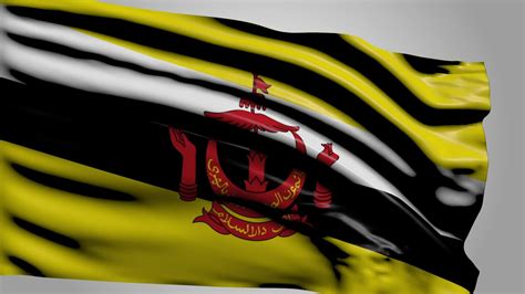 Flag Of brunei darussalam 36717047 Stock Video at Vecteezy