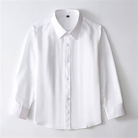 Akiihool Girls Long Sleeve Oxford School Uniform Button Down Shirt ...