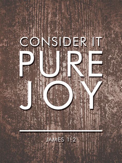 Consider It Pure Joy James 1 2 Bible Verses Art Mixed Media By