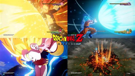 Dragon Ball Z Kakarot All Super Attacks And Ultimate Attacks Cutscenes Including All Dlcs