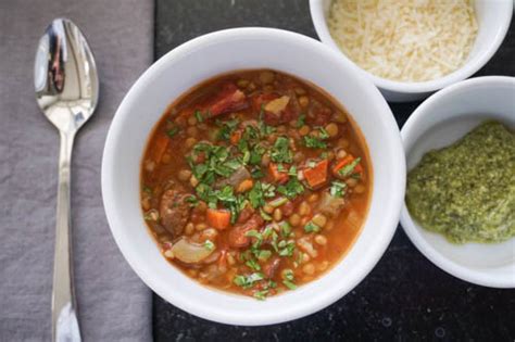 Lentil soup with andouille sausage | chinese grandma