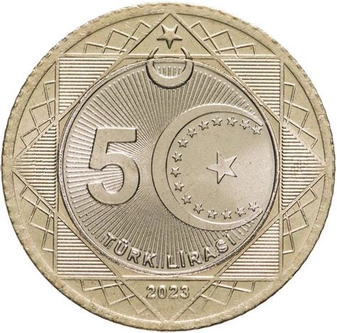 5 Lira Centenary of the Republic of Türkiye Turkey Numista