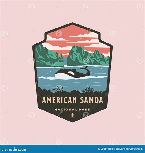 American Samoa National Park Logo Vector Symbol Illustration Design