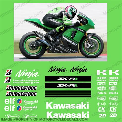 Kawasaki Kawasaki Motogp Race Decal Kit 2007 R K Zx Rr 07