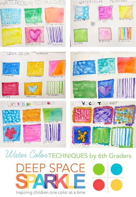 Watercolor Techniques: a 6th grade experiment | Deep Space Sparkle ...