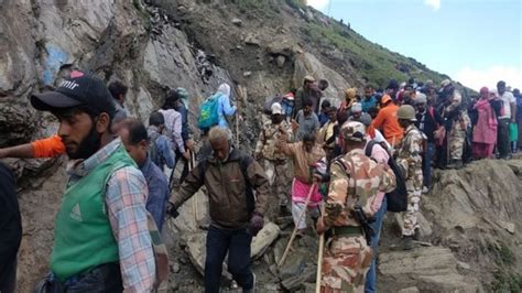 Amarnath Yatra Over Pilgrims Visit Holy Cave Shrine On