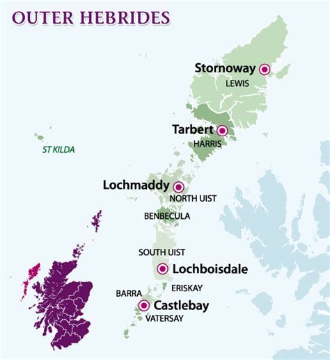 Scottish Hebrides Map