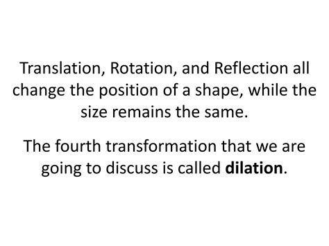 Translations Rotations Reflections And Dilations Ppt Free Download