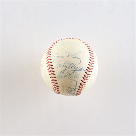 1968 Twins Oal Baseball Team Signed By 29 With Harmon Killebrew Rod