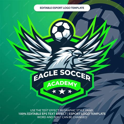 Premium Vector Great Flying Mascot Character Eagle Sport Soccer