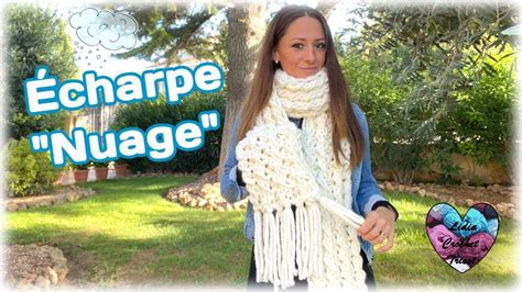 Écharpe Nuage tutoriel tricot by Lidia Crochet Tricot Bufanda tejida