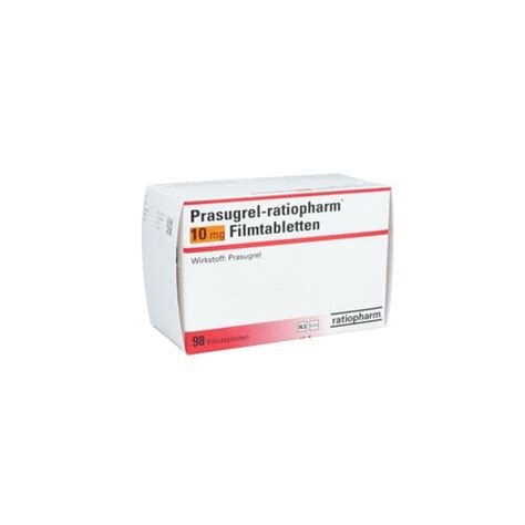 Prasugrel Ratiopharm 10 Mg Filmtabletten 98 St