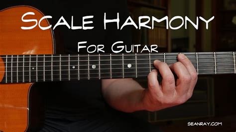 Scale Harmony For Guitar Youtube