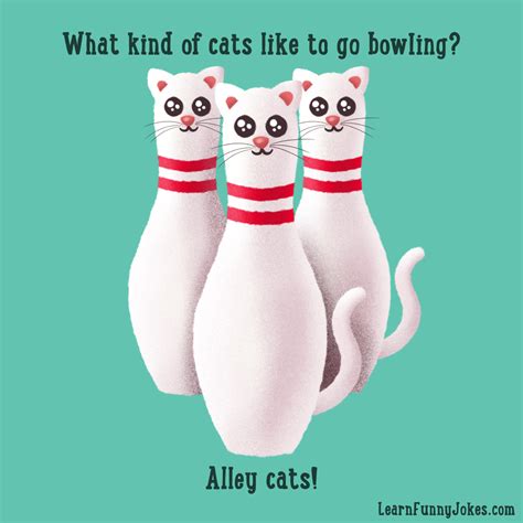 What kind of cats like to go bowling? Alley cats! — Learn Funny Jokes