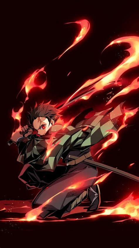 Kamado Tanjirou Dance of the fire god - Anime Wallpaper | Anime ...