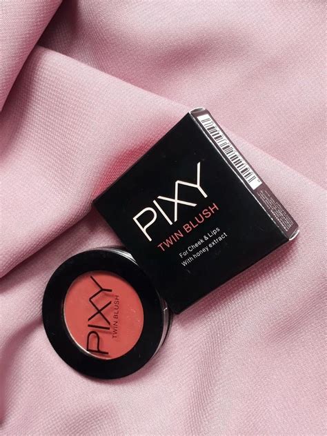 Pixy Twin Blush Pop Terracotta Kesehatan Kecantikan Rias Wajah