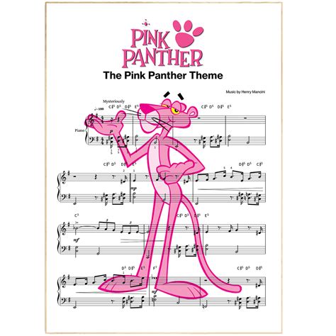 Pink Panther Theme Song Print 98types