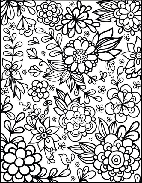 Free Printable Flower Coloring Pages & coloring book.