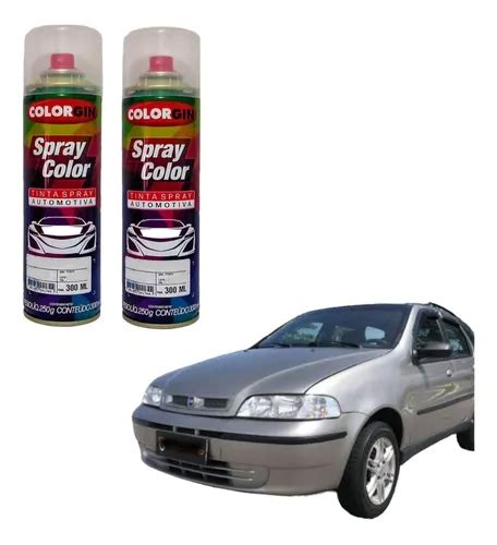 Tinta Automotiva Spray Cinza Steel Fiat Verniz Lixa Frete grátis