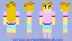 Flower Crown Minecraft Skin