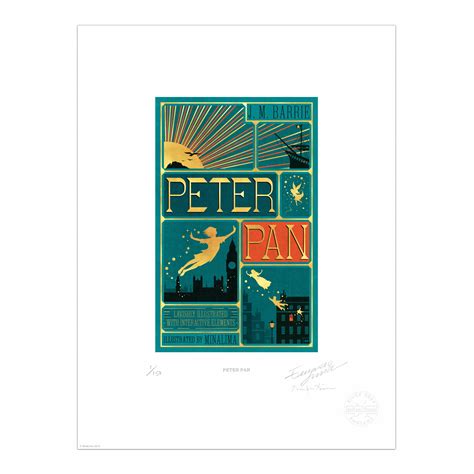 'Peter Pan' Book Cover - MinaLima