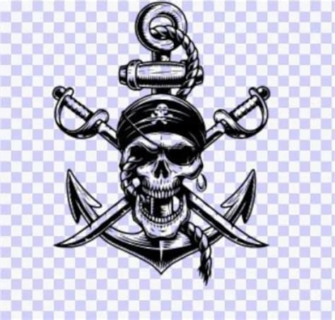 Girl Pirate Skull Clip Art