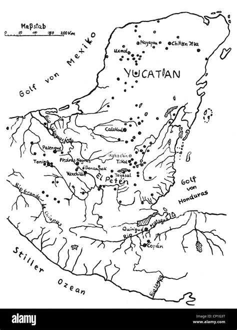 Maya Sites Map Hi Res Stock Photography And Images Alamy