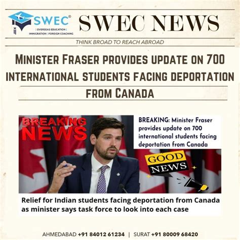 Breaking News Minister Fraser Provides Update On 700 International