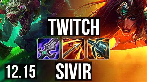 Twitch And Lulu Vs Sivir And Karma Adc Rank 1 Twitch 1116 Rank 8