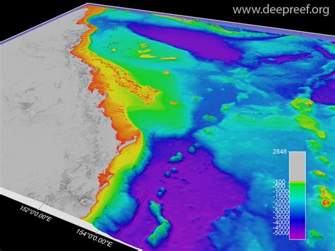 High Resolution Depth Model For The Great Barrier Reef And Coral Sea Deepreef Explorer Cairns