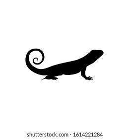 Lizard Silhouette Vector Illustration Lizard Stock Vector Royalty Free