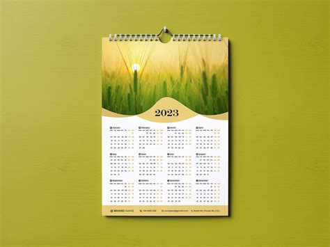 2023 Wall Calendar Design on Behance