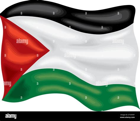 Palestine Flag Waving Stock Vector Image And Art Alamy