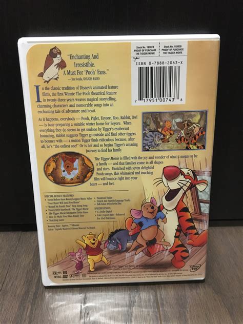 Disney The Tigger Movie Dvd