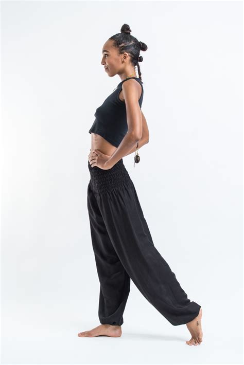 Solid Color Womens Harem Pants In Black Harem Pants Women Harem