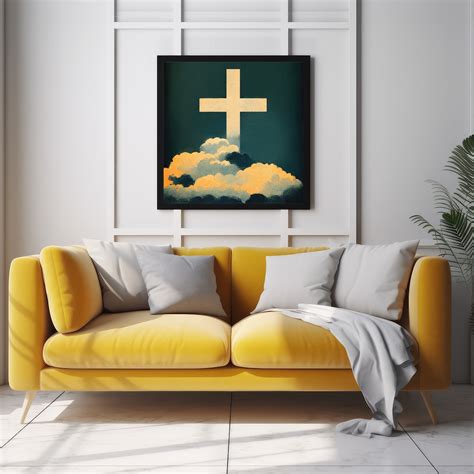 Christian Cross Art DIGITAL DOWNLOAD , Faith Wall Art , Christian ...